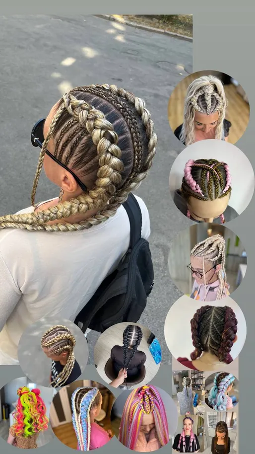 New  пакет зачісок "Брейди, боксерки, водоспад, 2д і 3д коси"