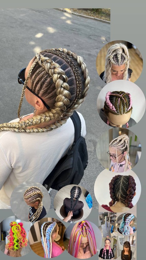 New  пакет зачісок "Брейди, боксерки, водоспад, 2д і 3д коси"